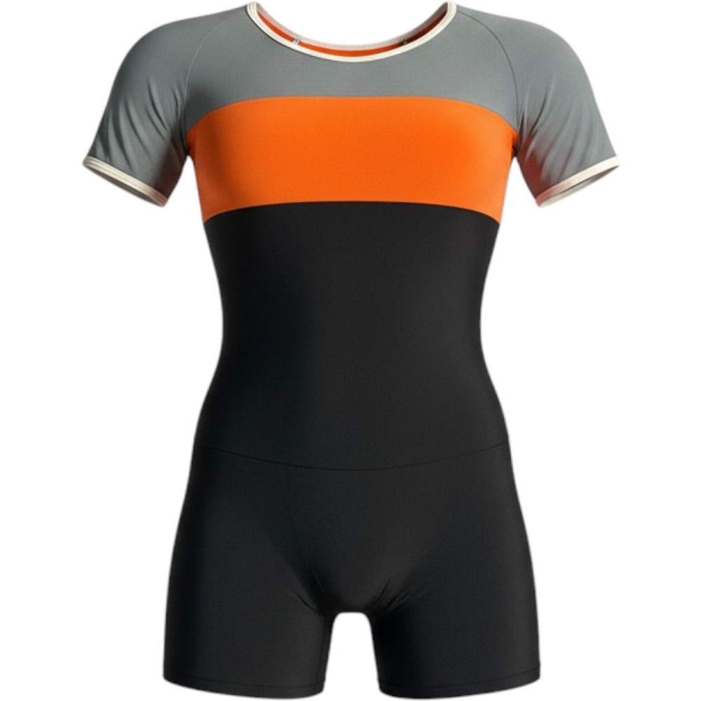 Surfing Women's Bathing Suit One Piece Boyleg Rash Guard Protection XXL